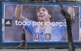 Messi Poster in Buenos Aires