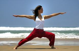 Yoga pose Warrior