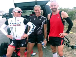 Siri Lindley with training clients