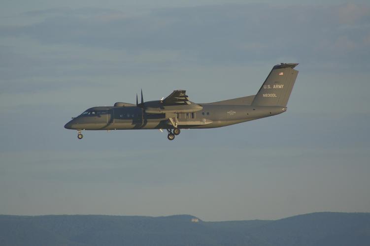 U.S. military DASH-8 aircraft. Wikimedia Commons