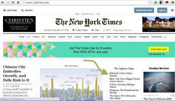 NY Times screenshot
