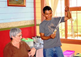 Enoc and Dr. Rosemary Sylvester Bradley of ChocoPrisma. Photo: Bryan Fabio Herrera