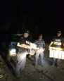 Police release leatherback sea turtles in Limón, MSP.