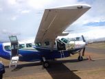 Facebook photo of NatureAir plane at Pavas airport.