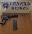A gun seized by Costa Rican police this year.