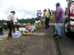 Rescue of bus crash victims in Cinchona, Thursday, Oct. 20, courtesy of CRHoy.com.