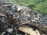 A view of the ravages from a weekend fire in Leon XIII, Tibás, as posted on Facebook.
