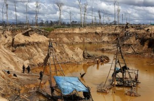 illegal gold mine