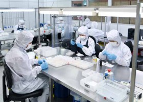 ICR-CRS Archive/FILE (Pictured: Workers at a multinational medical device manufacturing company's facility in Heredia, Costa Rica)