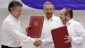 Colombian government and FARC reach peace agreement in Cuba.