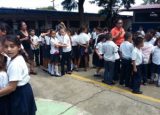 Nicaraguan school children evacuated after 5.5 quake.