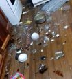 Damages reported near the epicenter of this afternoon's Cartago quakes, photo CRHoy.com.