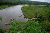 The San Juan River that divides Costa Rica and Nicaragua, photo credit AFP.